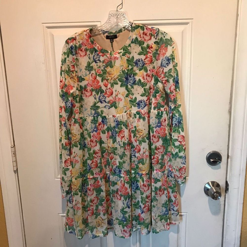 AFRM floral babydoll style midi dress